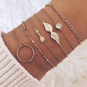 DIEZI Drop Shipping Different Style Elephant Tree Of Life Tassel Chain Bracelet Sets For Women Beaded Bracelets Bangles Jewelry