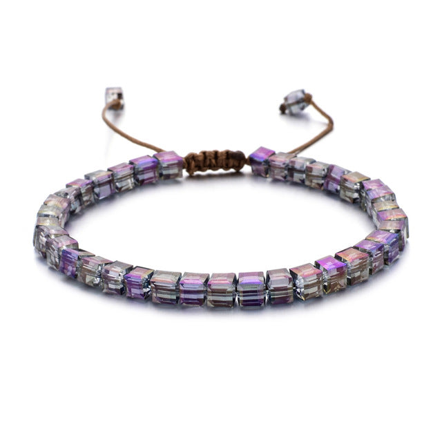 ZMZY New Fashion Style Woman Bracelet Wristband Glass Crystal Bracelets Gifts Jewelry Accessories Handmade Wristlet Trinket