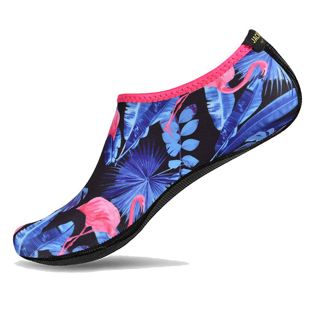 JACKSHIBO Summer Water Shoes Men Swimming Shoes Aqua Beach Socks Big Plus Size Sneaker For Men Striped Colorful zapatos hombre