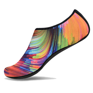 JACKSHIBO Summer Water Shoes Men Swimming Shoes Aqua Beach Socks Big Plus Size Sneaker For Men Striped Colorful zapatos hombre