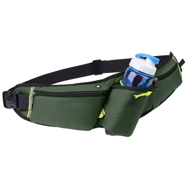 Running Waist Bag Marathon Sports Climbing Hiking Racing Gym Fitness Lightweight Hydration Belt Water Bottle Hip Waist Pack