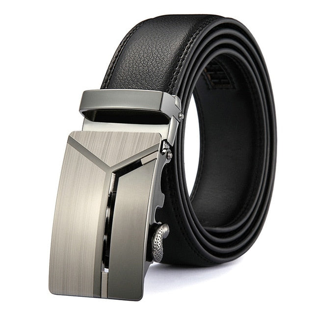 DINISITON Men belt Genuine Leather Belts For Man Fashion Automatic Belts High Quality Business Male Strap Luxury Brand Belt