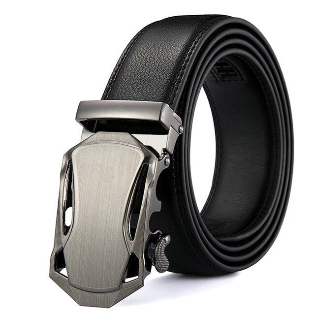 DINISITON Men belt Genuine Leather Belts For Man Fashion Automatic Belts High Quality Business Male Strap Luxury Brand Belt