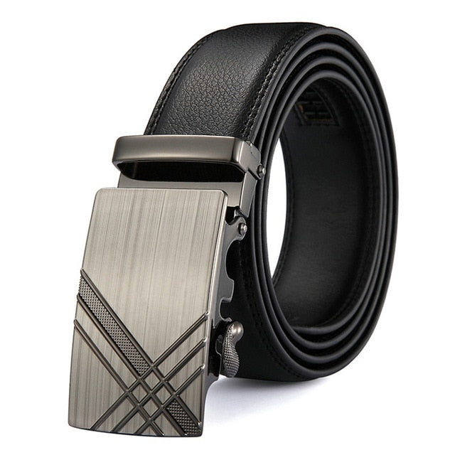 DINISITON Men belt Genuine Leather Belts For Man Fashion Automatic Belts High Quality Business Male Strap Luxury Brand Belt